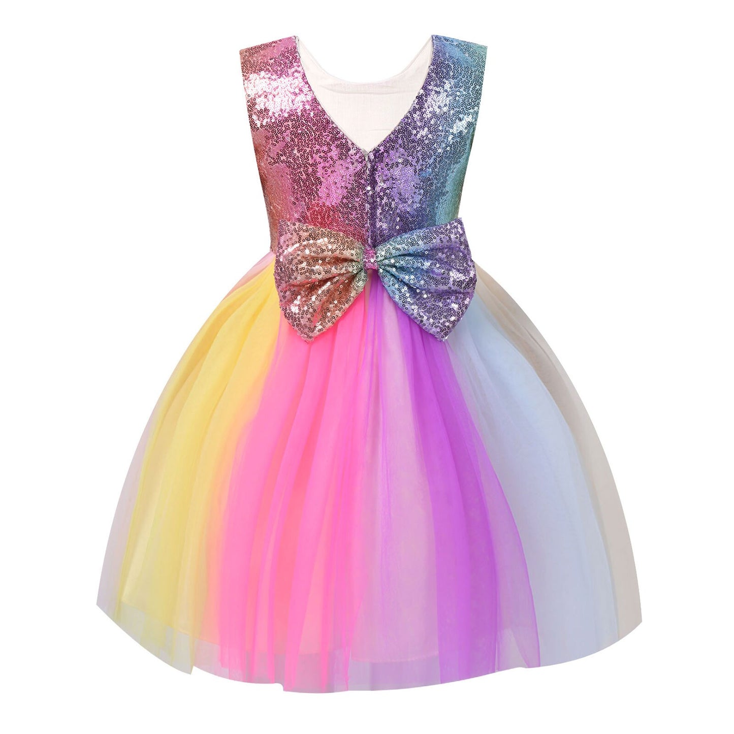 IIXPin Rainbow Mesh Dress