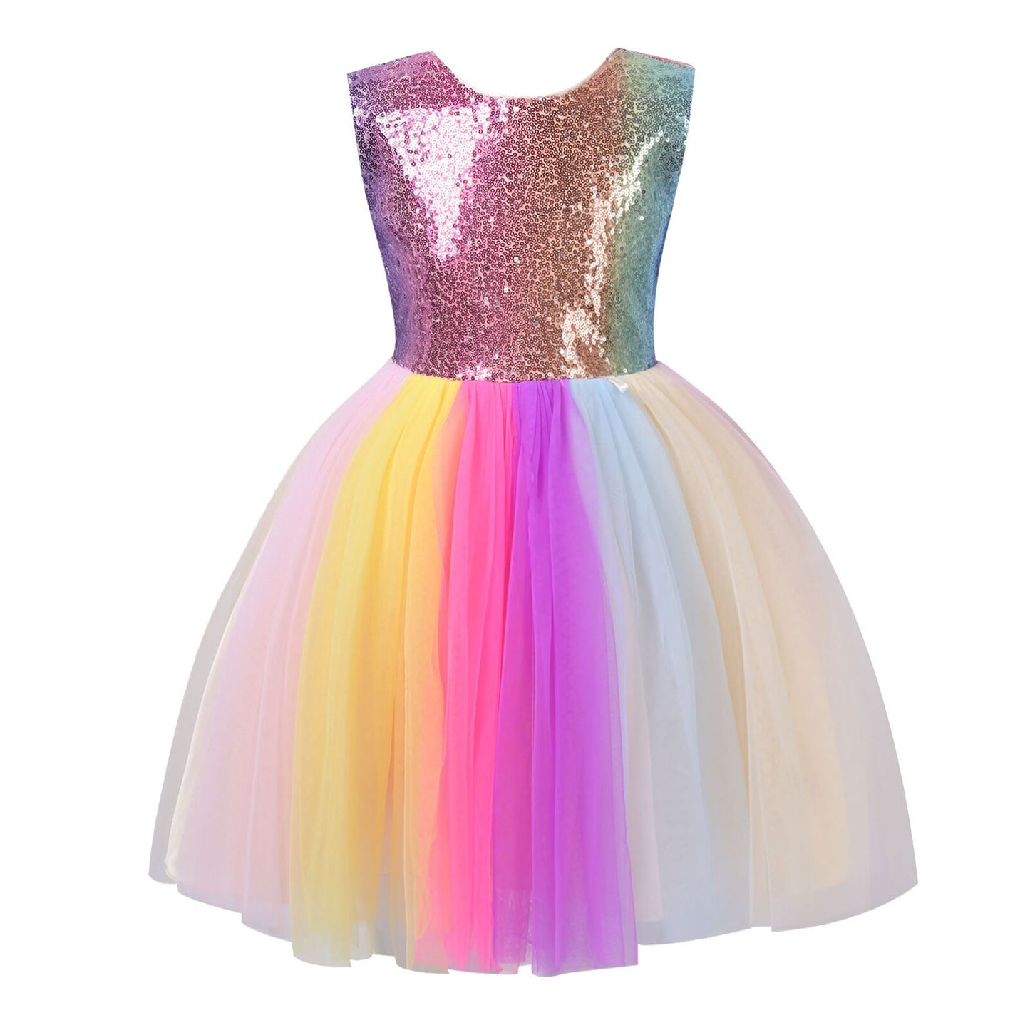 IIXPin Rainbow Mesh Dress